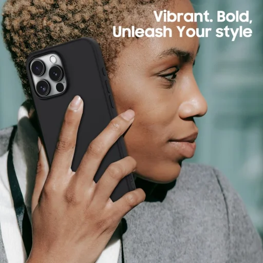 Tech-protect Silicone Magsafe Iphone 16 Pro Max Matt Fekete Tok - 4