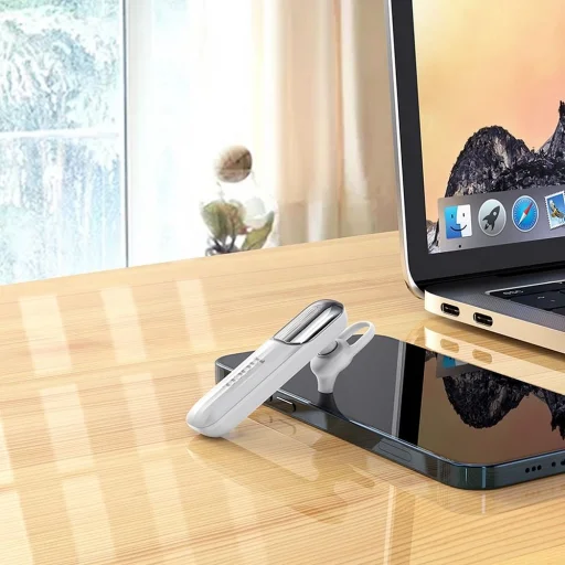 HOCO vezeték nélküli Bluetooth fülhallgató E57 fehér - 3