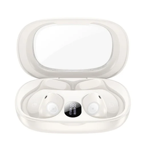 HOCO vezeték nélküli bluetooth fülhallgató TWS EA1 tejesfehér - 3