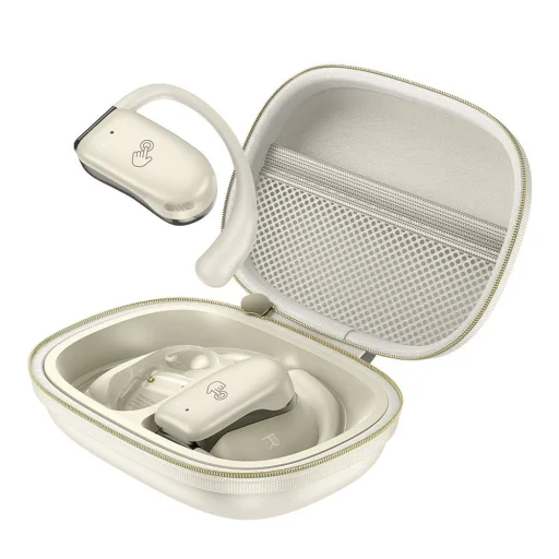 HOCO vezeték nélküli fülhallgató bluetooth TWS EA2 bézs - 1
