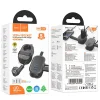 HOCO multifunkcionális elosztó 1 aljzat + 2 x USB A + Type C EU szabványok 4000W 3,1A NS6 1,1 m fekete thumbnail