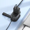 HOCO multifunkcionális elosztó 1 aljzat + 2 x USB A + Type C EU szabványok 4000W 3,1A NS6 1,1 m fekete thumbnail