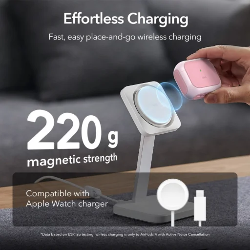 ESR ORBIT HALOLOCK MAGSAFE APPLE AIRPODS 4 rózsaszín tok - 6