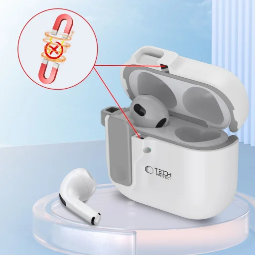 TECH-PROTECT SLIM HOOK APPLE AIRPODS 4 fehér tok - 4