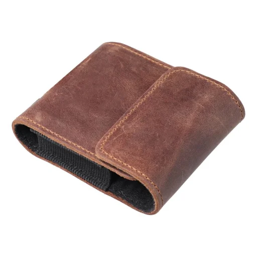 ROYAL Crazy Horse univerzális, vízszintes bőrtok, övre rögzíthető, méret V, SAMSUNG FLIP 1 / 2 / 3 / 4 / HUAWEI P50 Pocket / MOTOROLA RAZR 5G, barna tok - 5