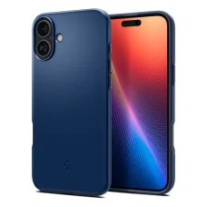  iPhone 16 Sötétkék SPIGEN Thin Fit Mag MagSafe tok