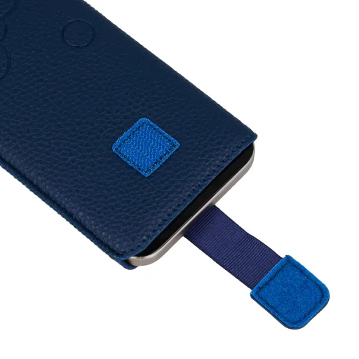 WONDER Deko Pouch tok (Méret XXL) Samsung S23 Ultra/S22 Ultra/M33/M23/A14 5G/Xiaomi Redmi 12C sötétkék - 5