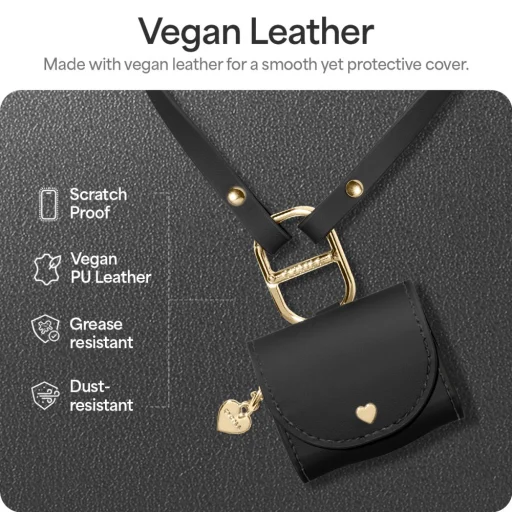 Spigen Cyrill Mini Táska Apple Airpods 4 Fekete - 9