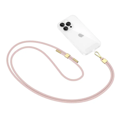 Tech-protect C2s Rope Keresztpánt Baby Pink/arany - 2