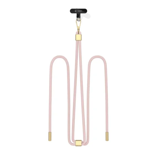 Tech-protect C2s Rope Keresztpánt Baby Pink/arany - 1
