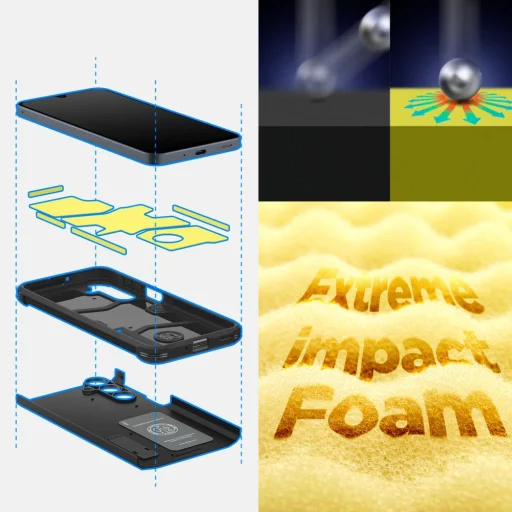  Galaxy A16 4G / 5G Fekete SPIGEN TOUGH ARMOR tok - 13