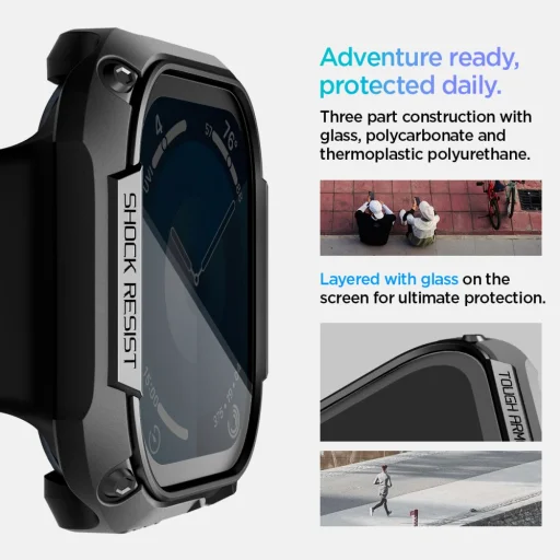  Apple Watch 10/11 (46 mm) Fekete SPIGEN Tough Armor tok - 11