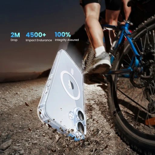 Ugreen Classy Clear Magnetic tok iPhone 16 Plus - Átlátszó - 4