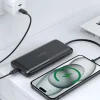 Choetech B654 10000mAh 22.5W USB-A / USB-C / micro USB powerbank beépített USB-C / Lightning kábellel - fekete thumbnail