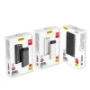 Dudao nagy kapacitású powerbank 3 beépített kábellel 20000mAh USB Type C + micro USB + Lightning fekete (Dudao K6Pro+) thumbnail