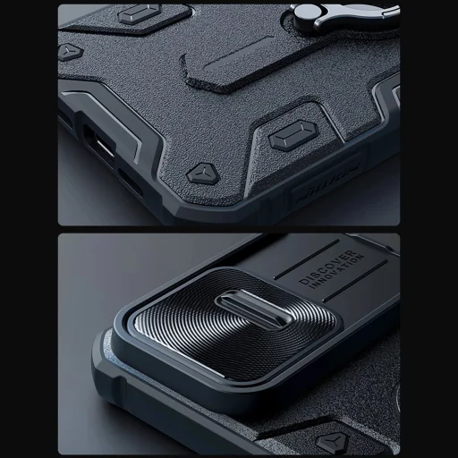 Nillkin CamShield Armor tok iPhone 15 Pro Max - Fekete - 10