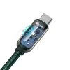 Baseus CATSK-B06 USB-C - USB-C PD kábel 100W 5A 480Mb/s 1m - zöld thumbnail
