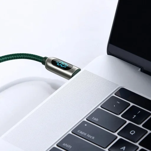 Baseus CATSK-B06 USB-C - USB-C PD kábel 100W 5A 480Mb/s 1m - zöld - 11