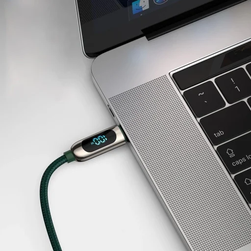 Baseus CATSK-B06 USB-C - USB-C PD kábel 100W 5A 480Mb/s 1m - zöld - 12