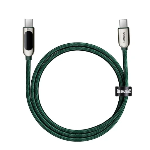 Baseus CATSK-B06 USB-C - USB-C PD kábel 100W 5A 480Mb/s 1m - zöld - 3