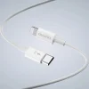 Dudao A30EUL 30W GaN hálózati töltő USB-A / USB-C + USB-C - Lightning kábel - fehér thumbnail