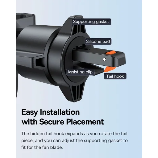 Baseus Metal Age 3 BS-CM028 gravitációs autós telefontartó - fekete - 11