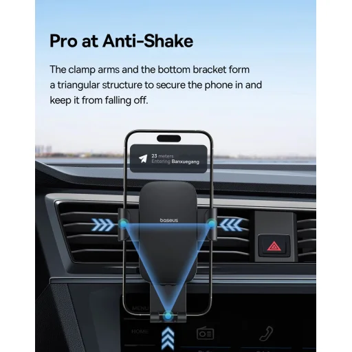 Baseus Metal Age 3 BS-CM028 gravitációs autós telefontartó - fekete - 10