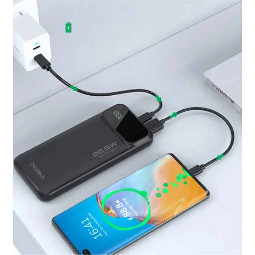 Powerbank Choetech B728 10000mAh 22.5W PD USB-A / USB-C - fekete - 7