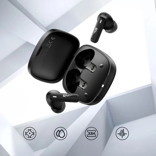 Baseus Bowie E19 TWS In-Ear Vezeték nélküli Fülhallgató - Fekete - 10