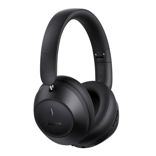 Baseus Bass 30 Max Vezeték nélküli On-Ear Bluetooth 5.3 Fejhallgató - Fekete - 4