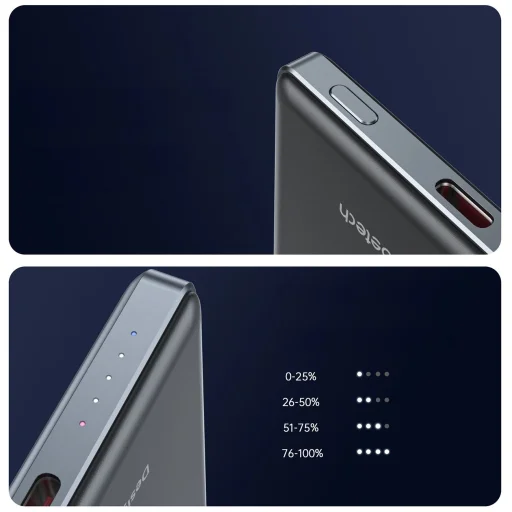 Powerbank Choetech B738 Ultra Vékony 5000mAh 20W MagSafe / USB-C - fekete - 9