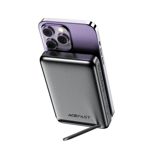 Acefast M6 PD 20W 10000mAh Induktív Powerbank + Kábel - Fekete - 3