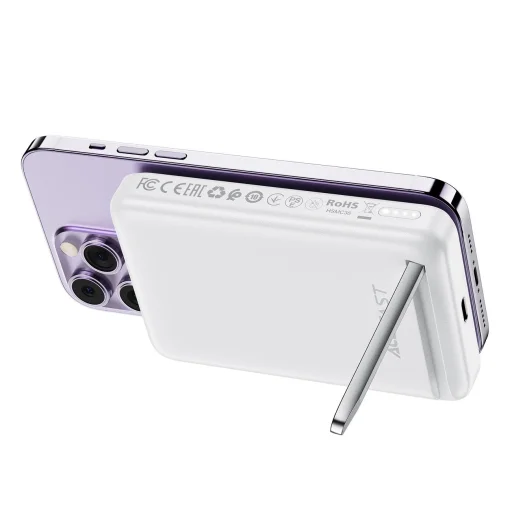 Acefast M6 PD 20W 10000mAh Induktív Powerbank + Kábel - Fehér - 2