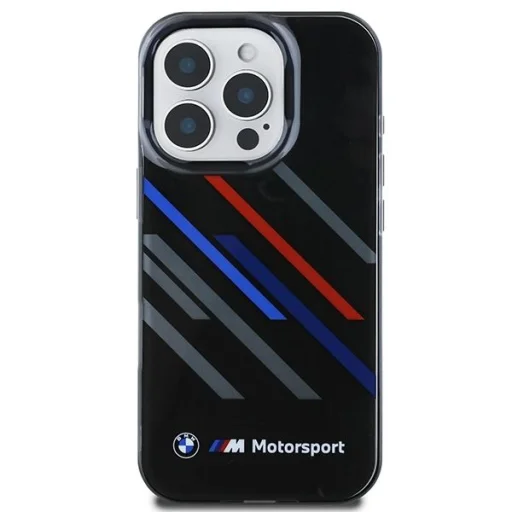  iPhone 16 Pro Fekete BMW Motosport IML Random Stripes tok - 3