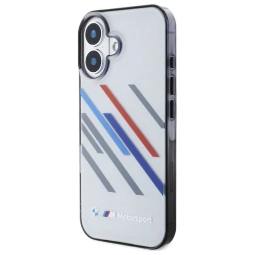  iPhone 16 Plus Szürke BMW Motosport IML Random Stripes tok - 2