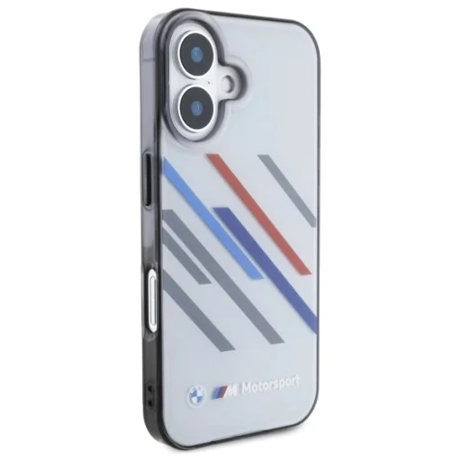  iPhone 16 Plus Szürke BMW Motosport IML Random Stripes tok - 4