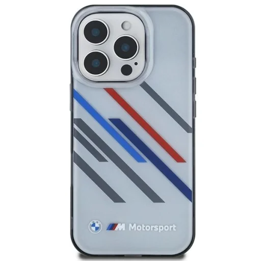  iPhone 16 Pro Max Szürke BMW Motosport IML Random Stripes tok - 3