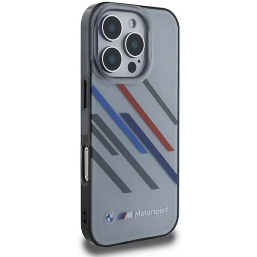  iPhone 16 Pro Max Szürke BMW Motosport IML Random Stripes tok - 4
