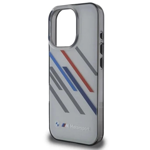  iPhone 16 Pro Max Szürke BMW Motosport IML Random Stripes tok - 6