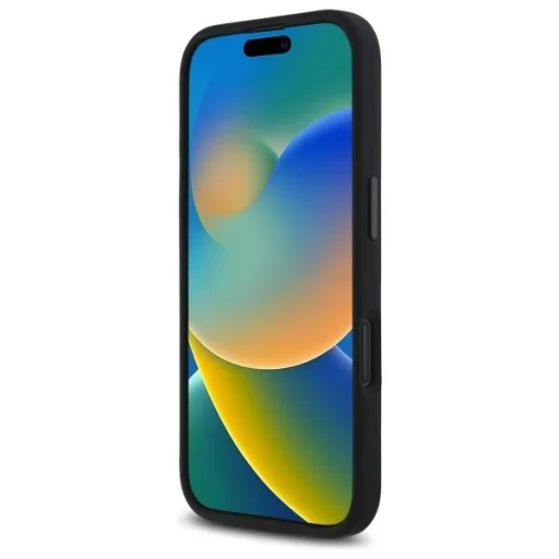  iPhone 16 Fekete BMW M Szilikon Nyomtatott Gyűrű MagSafe tok - 5