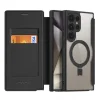 Dux Ducis Skin X Pro fliptok lehajtható fedéllel és mágneses gyűrűvel Samsung S24 Ultra-hoz - fekete tok thumbnail