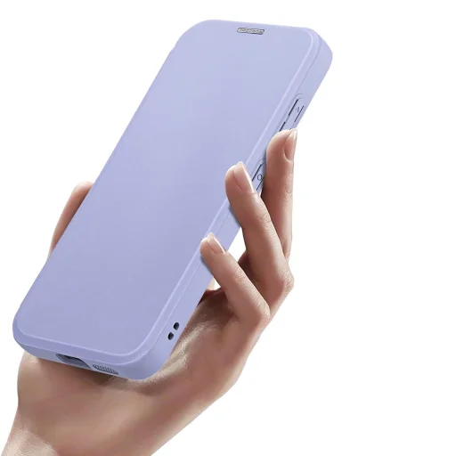 Dux Ducis Skin X Pro tok mágneses gyűrűvel/állvánnyal Samsung S24+ - lila tok - 11