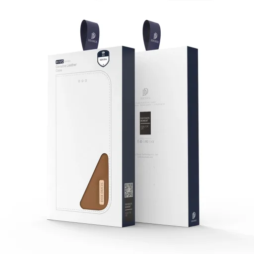 Dux Ducis Hivo fliptok RFID védelemmel Samsung Galaxy S24 Ultra - barna tok - 5