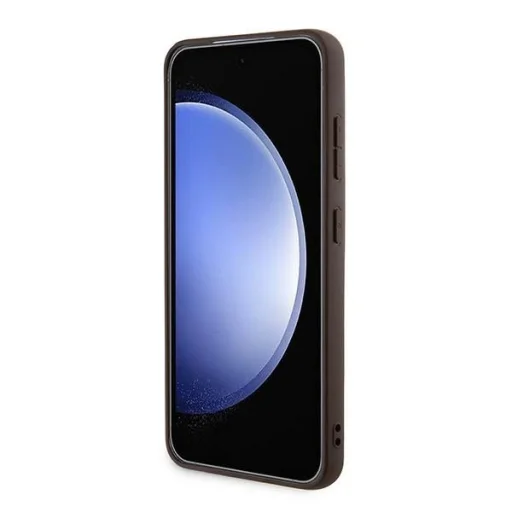 Guess 4G Fém Arany Logó tok Samsung Galaxy S24 - barna - 5