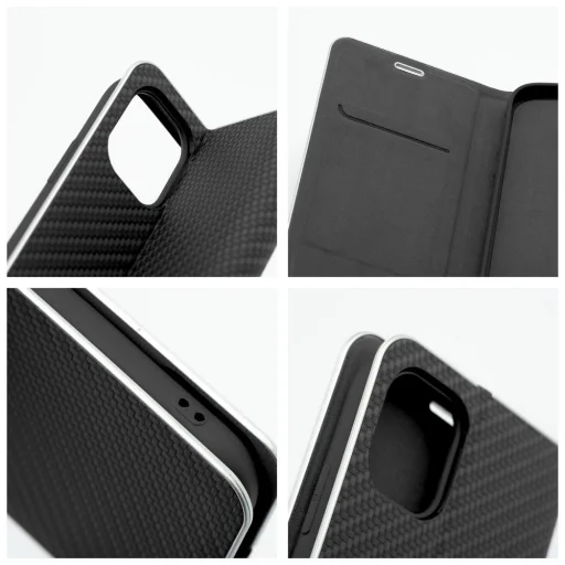 LUNA Fliptok Carbon iPhone 16 Plus tok fekete - 9