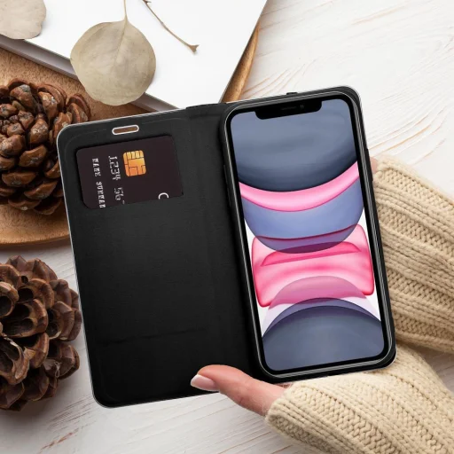 LUNA Fliptok Carbon iPhone 16 Plus tok fekete - 14