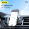 Foneng autós telefontartó CP101 vezeték nélküli töltéssel, légbefúvóhoz rögzíthető, fekete - 5