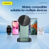 Foneng asztali telefontartó CP123 3 az 1-ben töltőállomás indukciós töltéssel fekete thumbnail