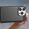 Carbon Case iPhone 16 Pro Max szilikon tok - Fekete tok thumbnail