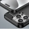 Carbon Case iPhone 16 Pro Max szilikon tok - Fekete tok thumbnail